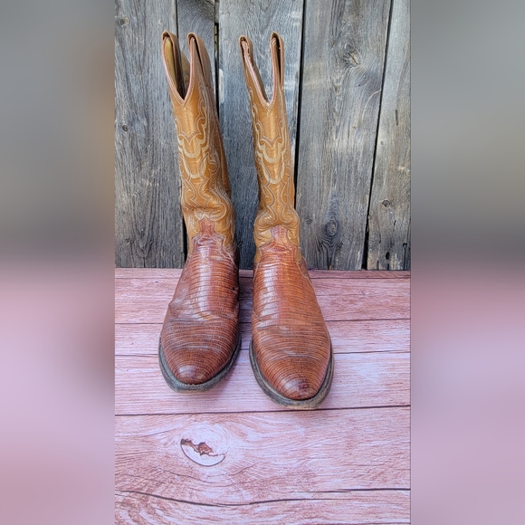 Vintage Justin Teju Lizard Boots - Picture 6 of 12